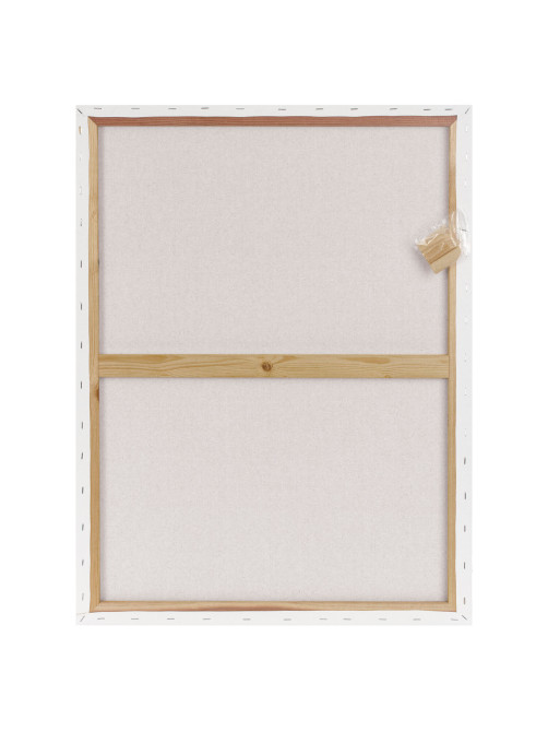 Холст на подрамнике BRAUBERG ART BASIC, 60х80 см, 280 г/м2, хлопок, мелкое зерно, грунт, 192669