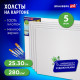Холсты на картоне НАБОР 5 шт. (25х30 см), 280 г/м2, грунт, 100% хлопок, BRAUBERG ART CLASSIC, 192504