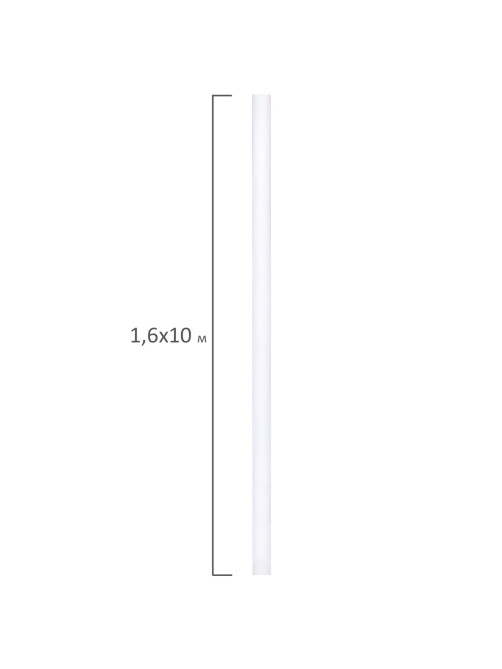 Холст в рулоне BRAUBERG ART CLASSIC, 1,6x10 м, грунт., 380 г/м2, 100% хлопок, среднее зерно, 191032
