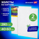 Холсты на картоне НАБОР 2 штуки (40х60 см), хлопок, грунт, 280 г/м2, BRAUBERG ART CLASSIC, 192656