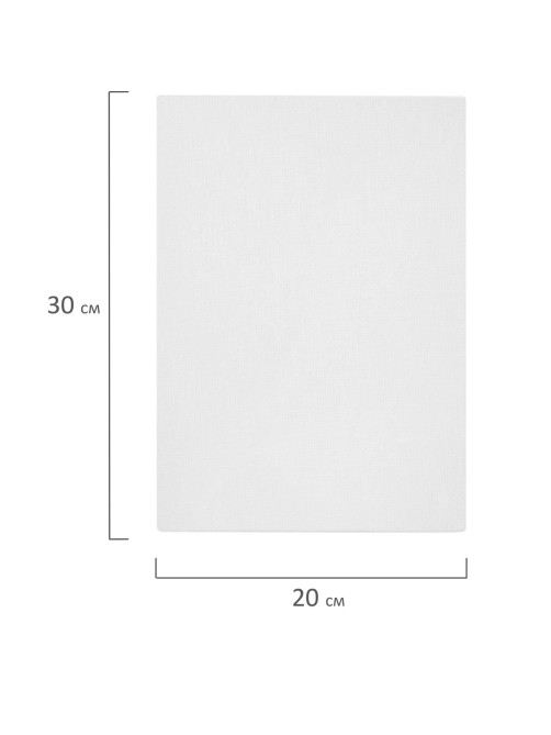 Холсты на картоне НАБОР 10 штук (20х30 см), хлопок, грунт, 280 г/м2, BRAUBERG ART CLASSIC, 192659