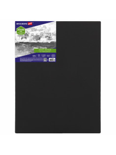 Холст на подрамнике черный BRAUBERG ART CLASSIC, 50х60см, 380 г/м, хлопок, мелкое зерно, 191652