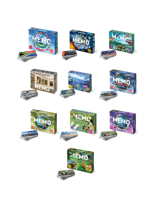 Игра настольная МЕМО 50 карточек, АССОРТИ 8 сюжетов, НЕСКУЧНЫЕ ИГРЫ, 67875, 7203