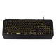 Клавиатура проводная SONNEN KB-7700, USB, 104 клавиши + 10 программируемых клавиш, RGB, черная, 513512