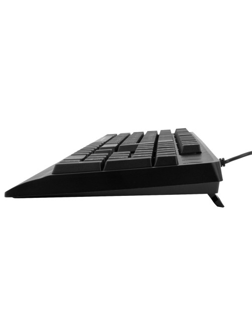 Клавиатура проводная бесшумная USB, 104 клавиши, LED-подсветка, SONNEN K305, черная, 513948