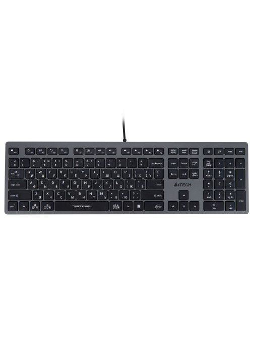 Клавиатура проводная A4TECH Fstyler FX50, USB, 109 кнопок, серая, 1624628