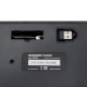 Клавиатура беспроводная бесшумная USB, 105 клавиш, SONNEN K303BY, черная / серая / желтая, 513952