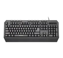 Клавиатура проводная SONNEN KB-7700, USB, 104 клавиши + 10 программируемых клавиш, RGB, черная, 513512