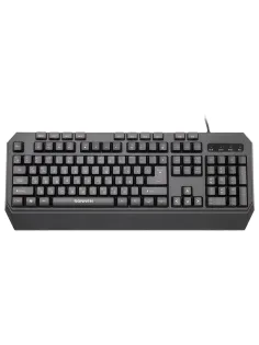 Клавиатура проводная SONNEN KB-7700, USB, 104 клавиши + 10 программируемых клавиш, RGB, черная, 513512