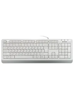 Клавиатура проводная A4TECH Fstyler FK10, USB, 104 кнопки, белая, 1147536