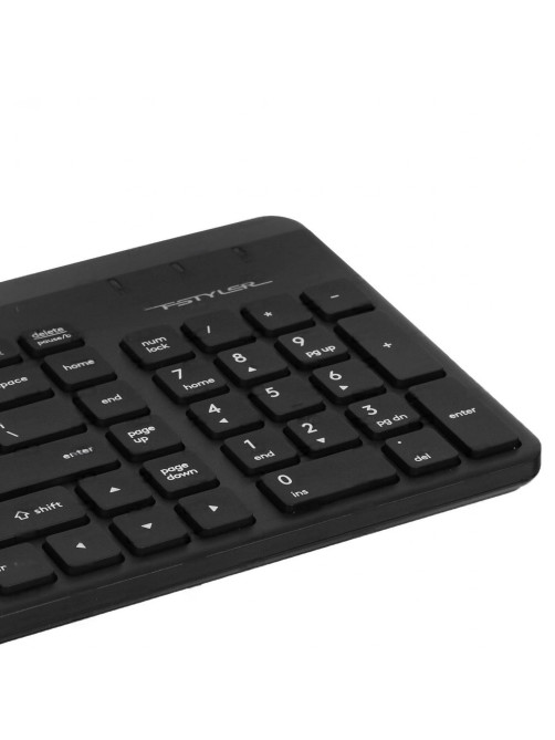 Клавиатура проводная A4TECH Fstyler FK25, USB, 103 кнопки, черная, 1530215