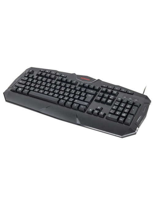Клавиатура проводная игровая SONNEN Q9M, USB, 114 клавиш, РАДУЖНАЯ LED-подсветка, черная, 513511