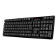 Клавиатура беспроводная SVEN KB-C2300W, USB, 104 клавиши, 2,4 GHz, черная, SV-021474