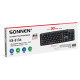 Клавиатура проводная бесшумная, USB, 104 клавиши, SONNEN KB-8136, черная, 513946