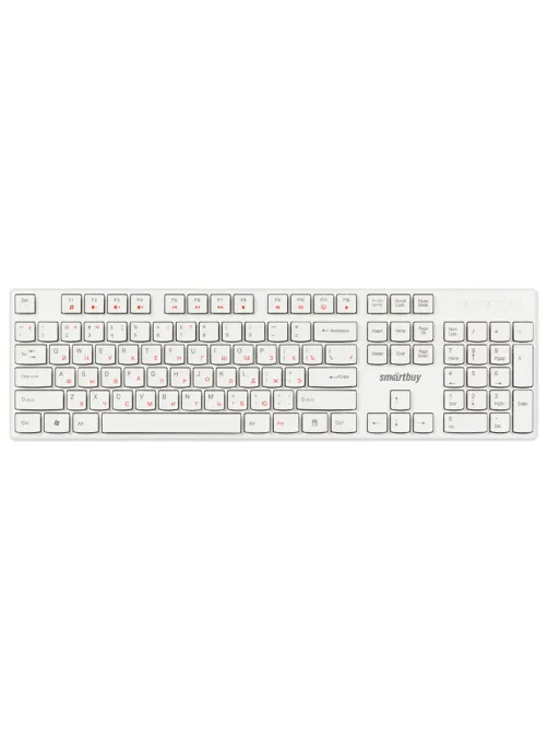 Клавиатура проводная SMARTBUY ONE 238, USB, 104 клавиши, белый, SBK-238U-W