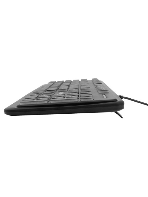 Клавиатура проводная бесшумная USB, 104 плоские клавиши, LED-подсветка, SONNEN K308, черная, 513947