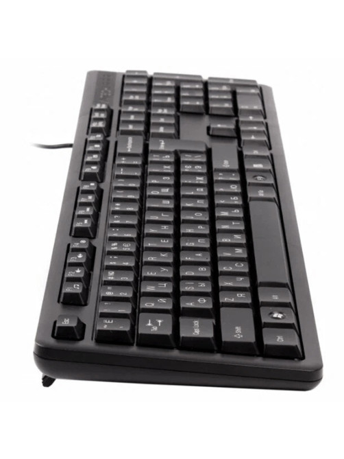 Клавиатура проводная A4TECH KK-3, USB, 104 кнопки, черная, 1530244