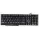 Клавиатура проводная SONNEN KB-7010, USB, 104 клавиши, LED-подсветка, черная, 512653
