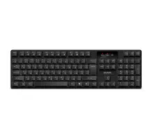Клавиатура беспроводная SVEN KB-C2300W, USB, 104 клавиши, 2,4 GHz, черная, SV-021474