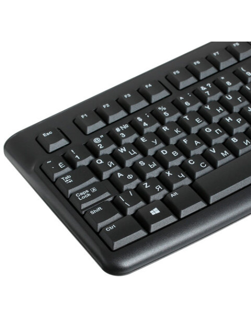 Клавиатура проводная LOGITECH K120, USB, 104 клавиши, черная