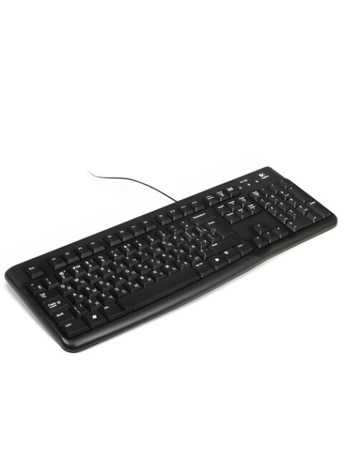 Клавиатура проводная LOGITECH K120, USB, 104 клавиши, черная