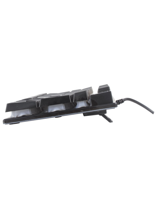 Клавиатура проводная SONNEN KB-7010, USB, 104 клавиши, LED-подсветка, черная, 512653
