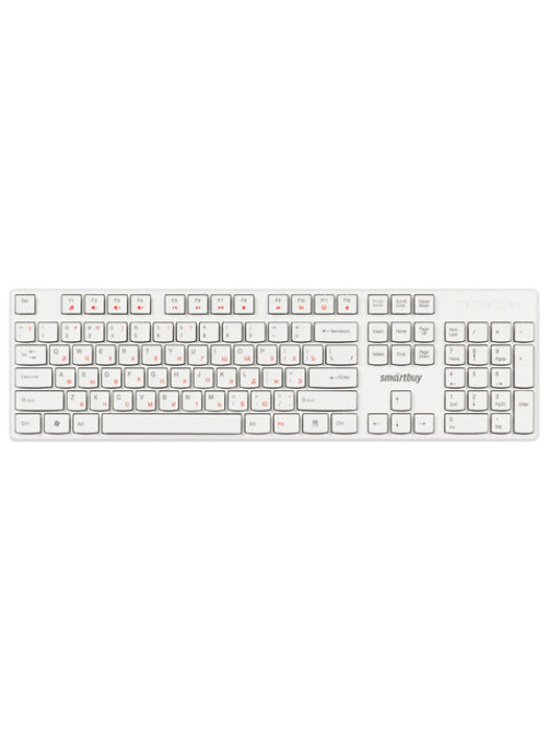 Клавиатура проводная SMARTBUY ONE 238, USB, 104 клавиши, белый, SBK-238U-W