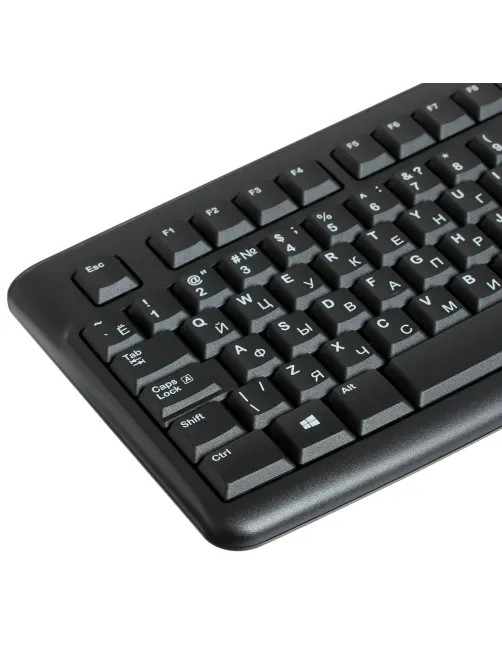 Клавиатура проводная LOGITECH K120, USB, 104 клавиши, черная