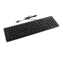 Клавиатура проводная A4TECH KK-3, USB, 104 кнопки, черная, 1530244