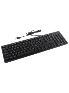 Клавиатура проводная A4TECH KK-3, USB, 104 кнопки, черная, 1530244