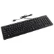 Клавиатура проводная A4TECH KK-3, USB, 104 кнопки, черная, 1530244