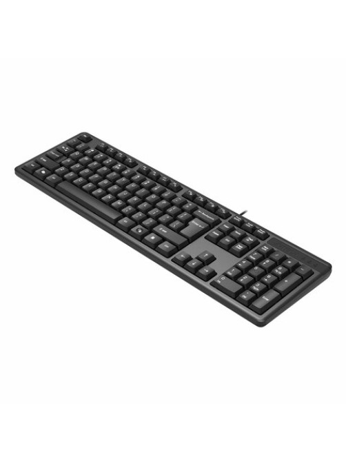 Клавиатура проводная A4TECH KK-3, USB, 104 кнопки, черная, 1530244
