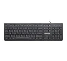 Клавиатура проводная SONNEN KB-8280, USB, 104 плоские клавиши, черная, 513510