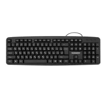 Клавиатура проводная бесшумная, USB, 104 клавиши, SONNEN KB-8136, черная, 513946