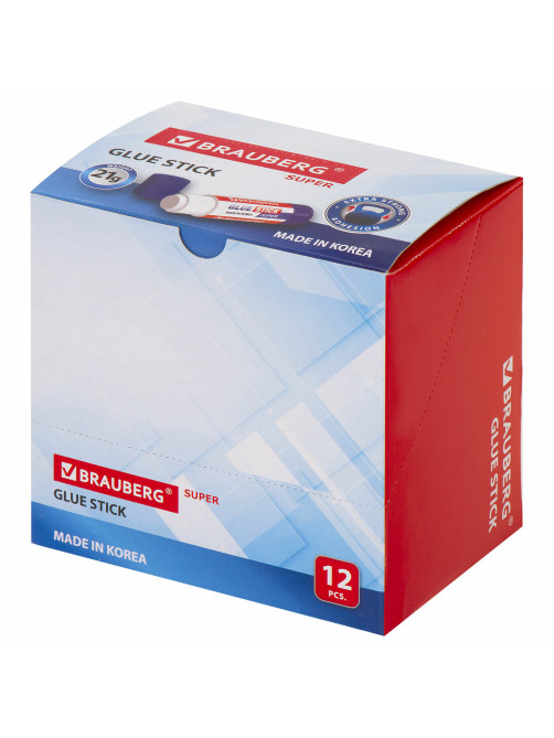 Клей-карандаш BRAUBERG SUPER, 21 г, ЮЖНАЯ КОРЕЯ, 229542