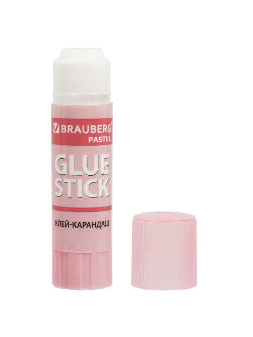 Клей-карандаш в пастельном корпусе BRAUBERG PASTEL, 15 г, PVP-основа, ассорти, 271249