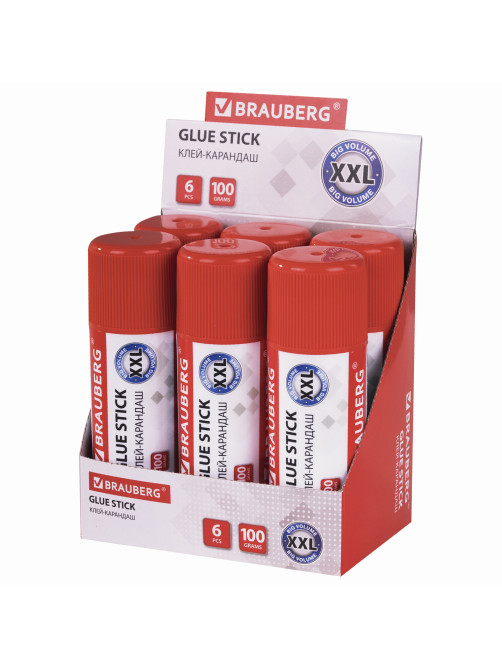 Клей-карандаш BRAUBERG, 100 г, 270439
