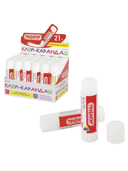 Клей-карандаш ПИФАГОР, 21 г, 227610