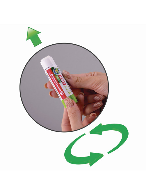 Клей-карандаш на натуральной основе BRAUBERG GREEN, 15 г, 270437