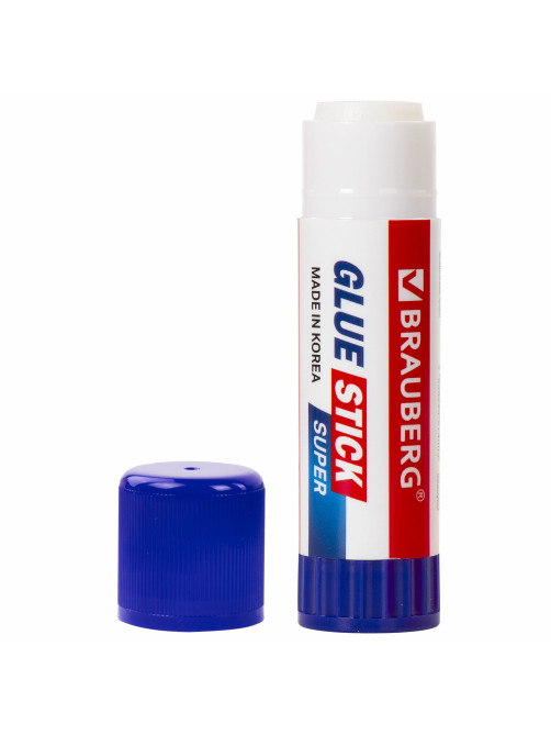 Клей-карандаш BRAUBERG SUPER, 21 г, ЮЖНАЯ КОРЕЯ, 229542