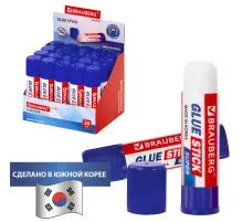 Клей-карандаш BRAUBERG SUPER, 15 г, ЮЖНАЯ КОРЕЯ, 229541