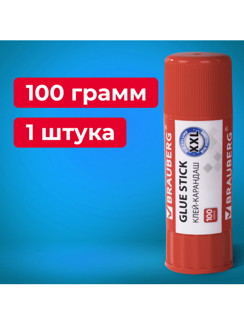 Клей-карандаш BRAUBERG, 100 г, 270439