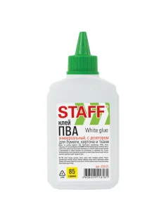 Клей ПВА STAFF EVERYDAY, 85 г, с дозатором, 225175