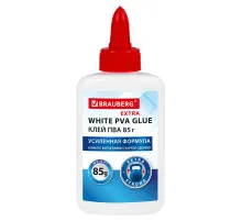 Клей ПВА УСИЛЕННЫЙ BRAUBERG Extra (бумага, фотографии, картон, дерево), 85 г, 271939