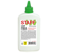 Клей ПВА STAFF EVERYDAY, 150 г, с дозатором, 225176