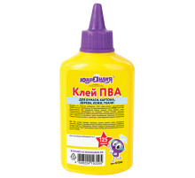 Клей ПВА ЮНЛАНДИЯ (бумага, картон, дерево), 125 г, 227382