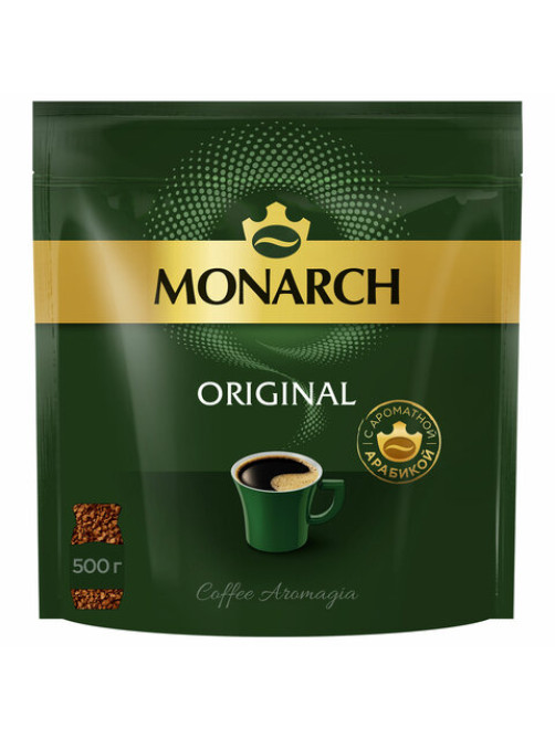 Кофе растворимый MONARCH Original, сублимированный, 500 г, мягкая упаковка, 8052130
