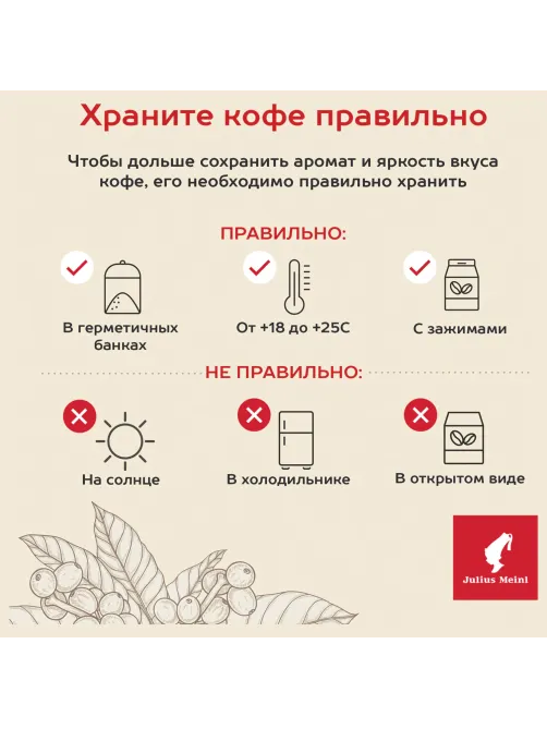 Кофе в зернах JULIUS MEINL 
