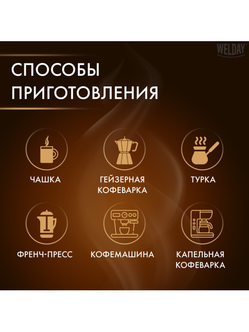 Кофе в зернах WELDAY (ВЭЛДЭЙ) 