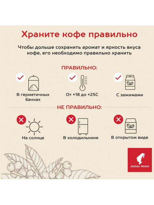 Кофе в зернах JULIUS MEINL 